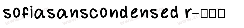 sofiasanscondensed r字体转换